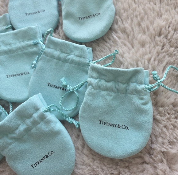 Tiffany & Co. Blue Jewerly Pouch Bags - Picture 3 of 4